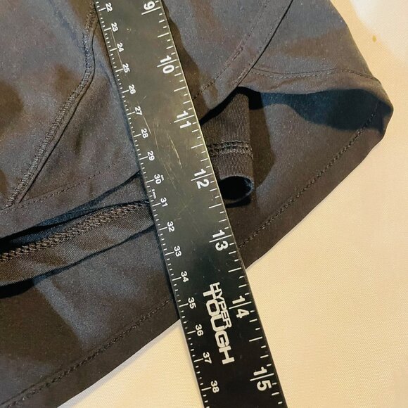 Black Athletic Running Shorts With spandex Liner Zippered Pocket - Picture 7 of 10